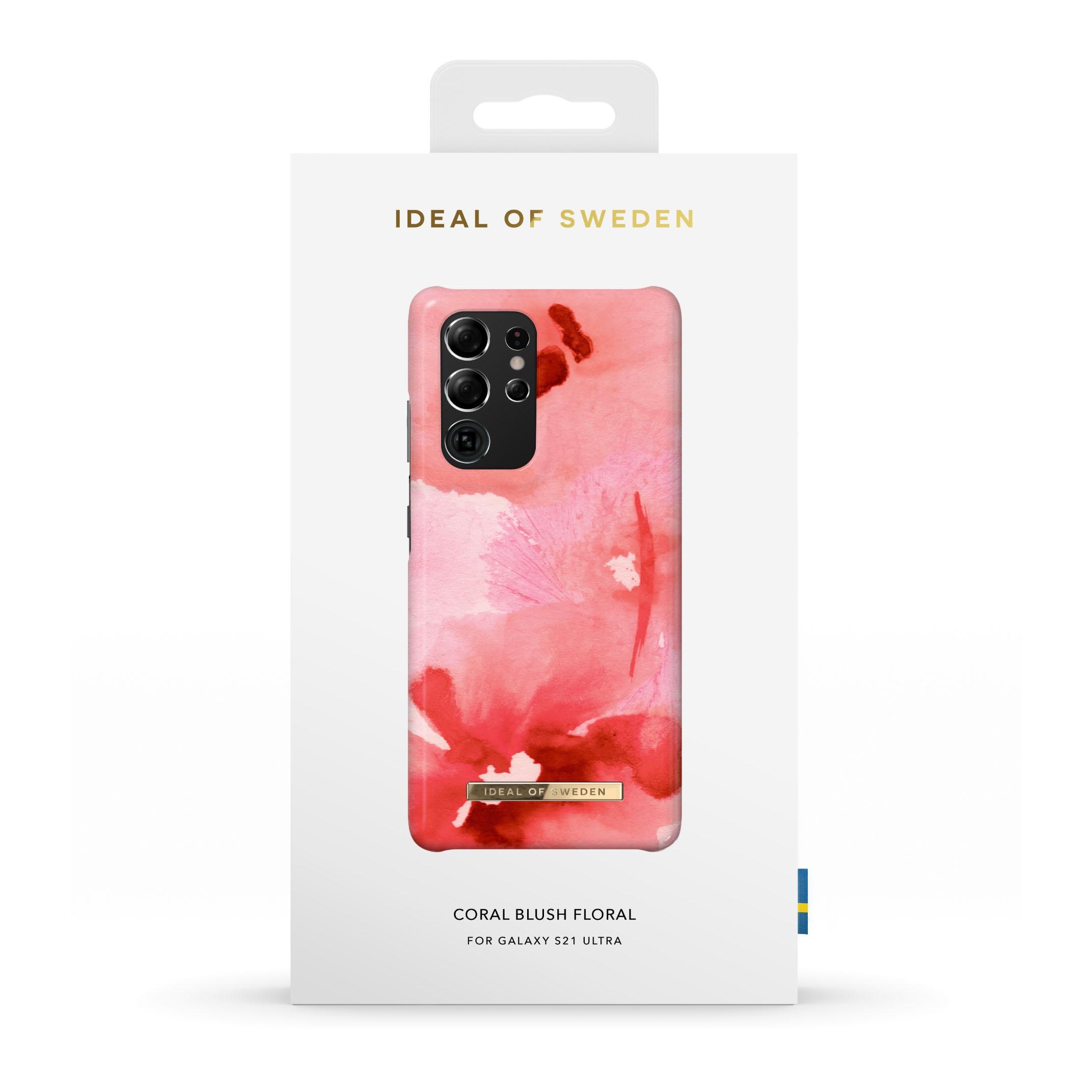 Fashion Case Galaxy S21 Ultra Coral Blush Floral