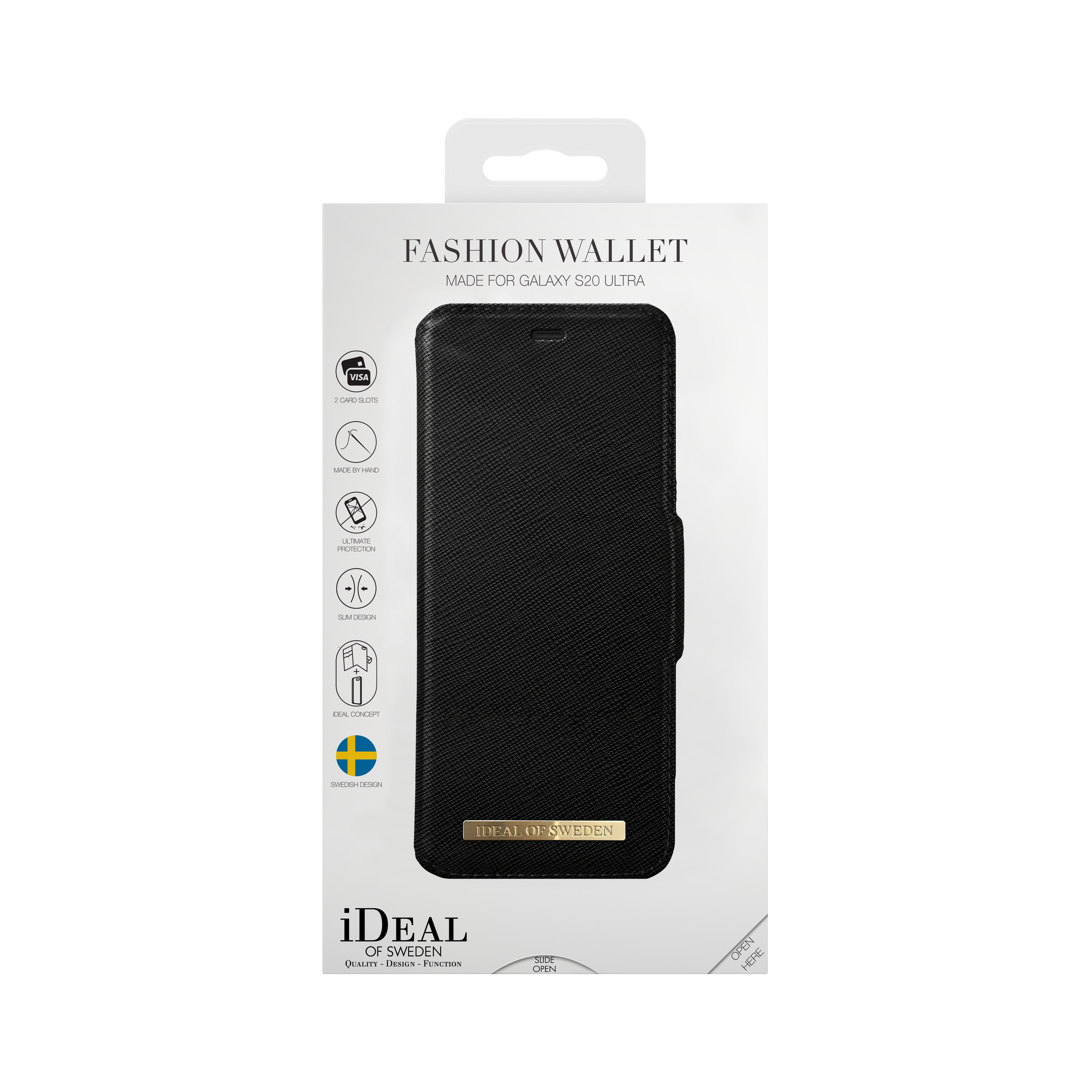 Fashion Wallet Samsung Galaxy S20 Ultra Black
