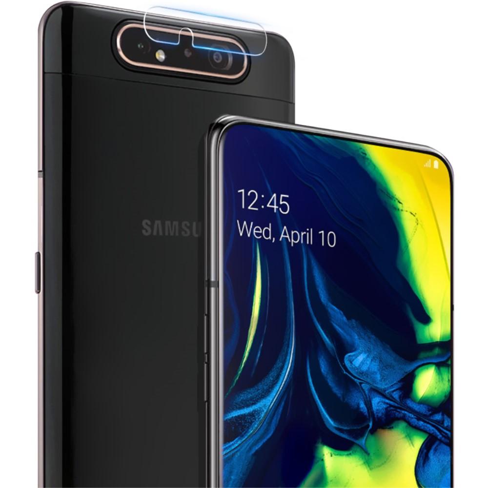 2-pack Panssarilasi Kameran Linssinsuoja Galaxy A80