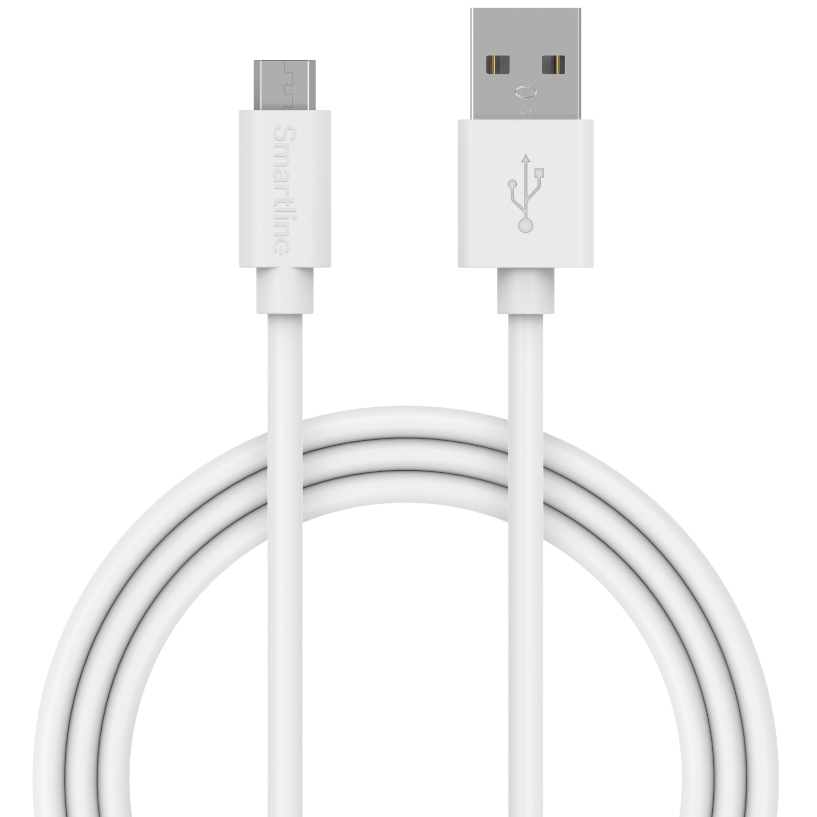 USB Cable MicroUSB 1m valkoinen