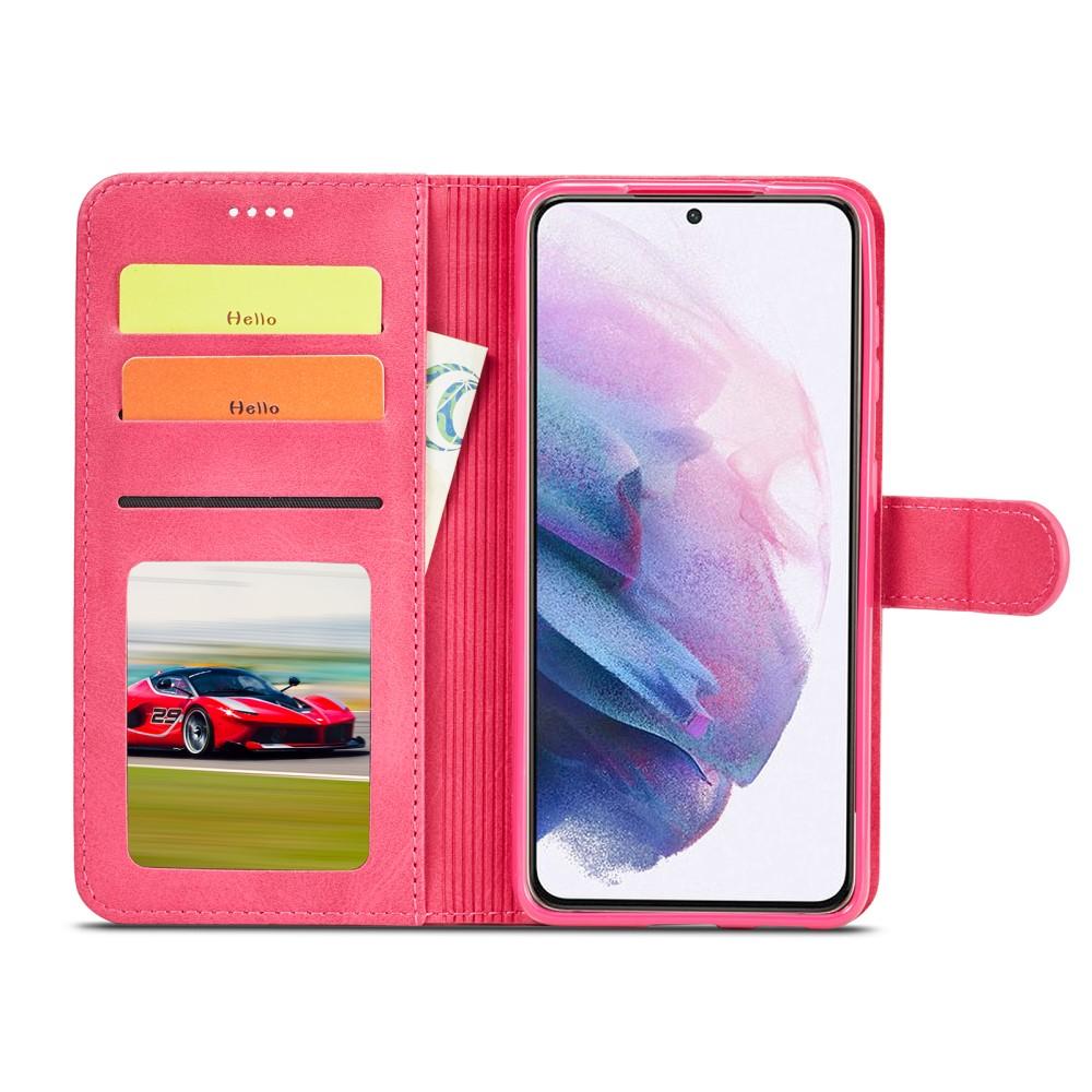 Lompakkokotelot Samsung Galaxy S21 vaaleanpunainen