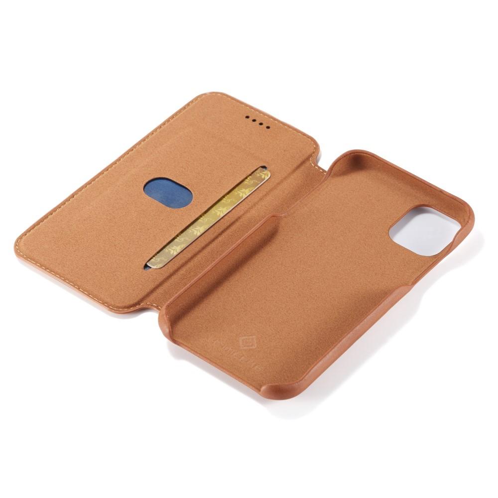 Slim Lompakkokotelot iPhone 11 cognac