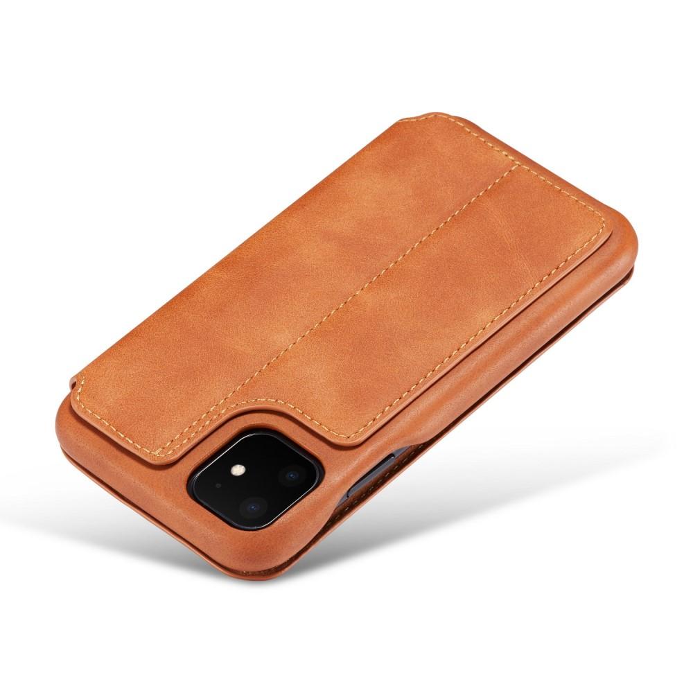 Slim Lompakkokotelot iPhone 11 cognac