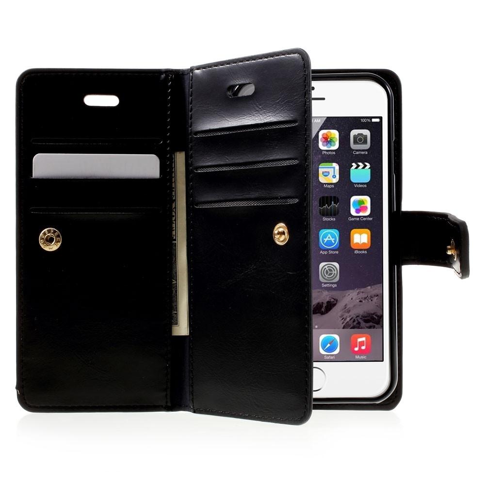 Mansoor Wallet Diary Case iPhone 7/8/SE Musta