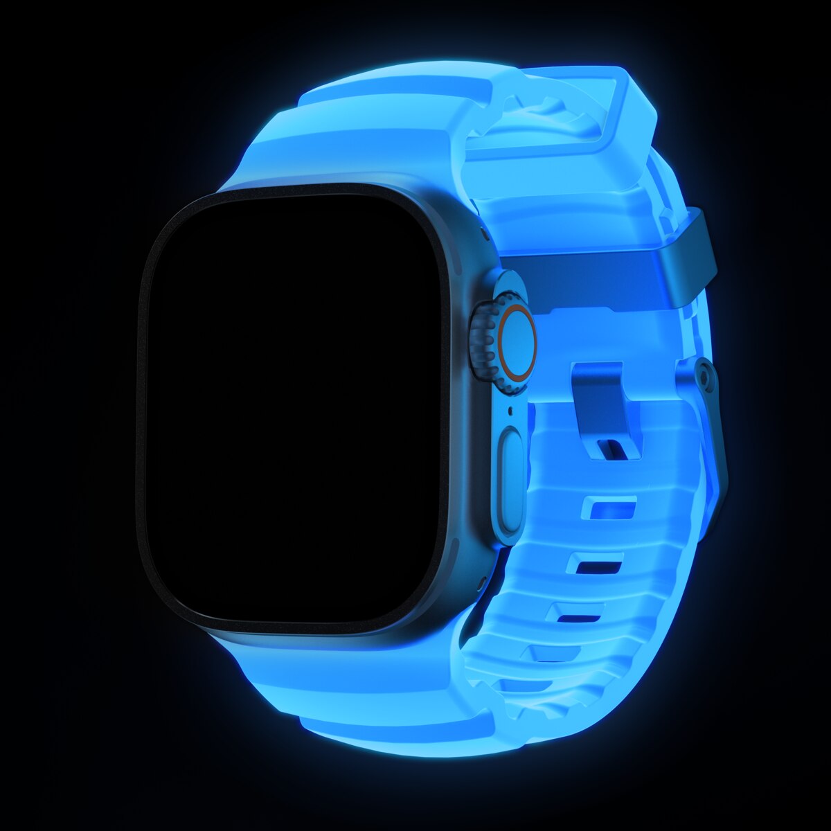 Apple Watch Ultra 49mm 2nd Gen Rocky Point Band Icy Blue Glow (Natural Hardware) - Limited edition