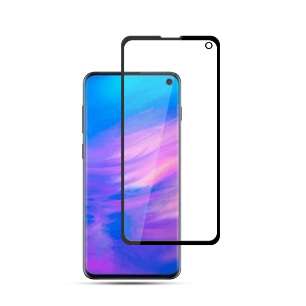 Koko Näytön Panssarilasi Samsung Galaxy S10e Musta