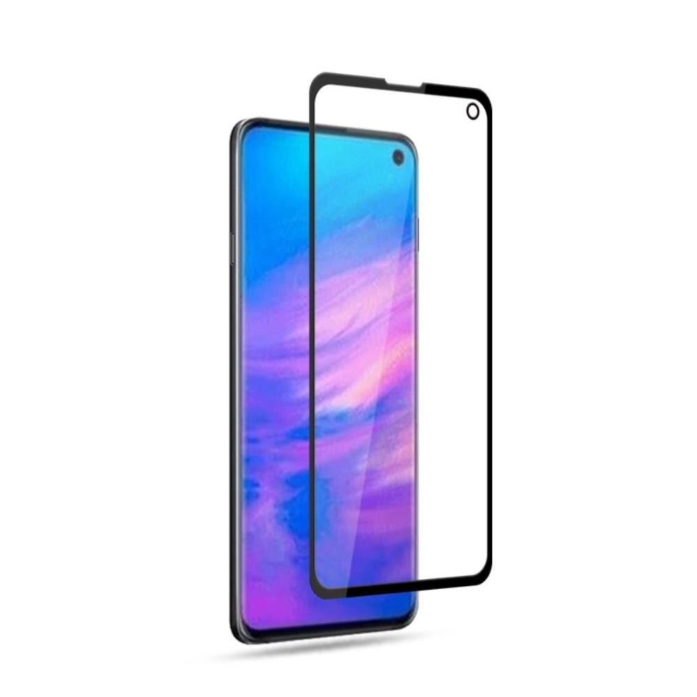 Koko Näytön Panssarilasi Samsung Galaxy S10e Musta