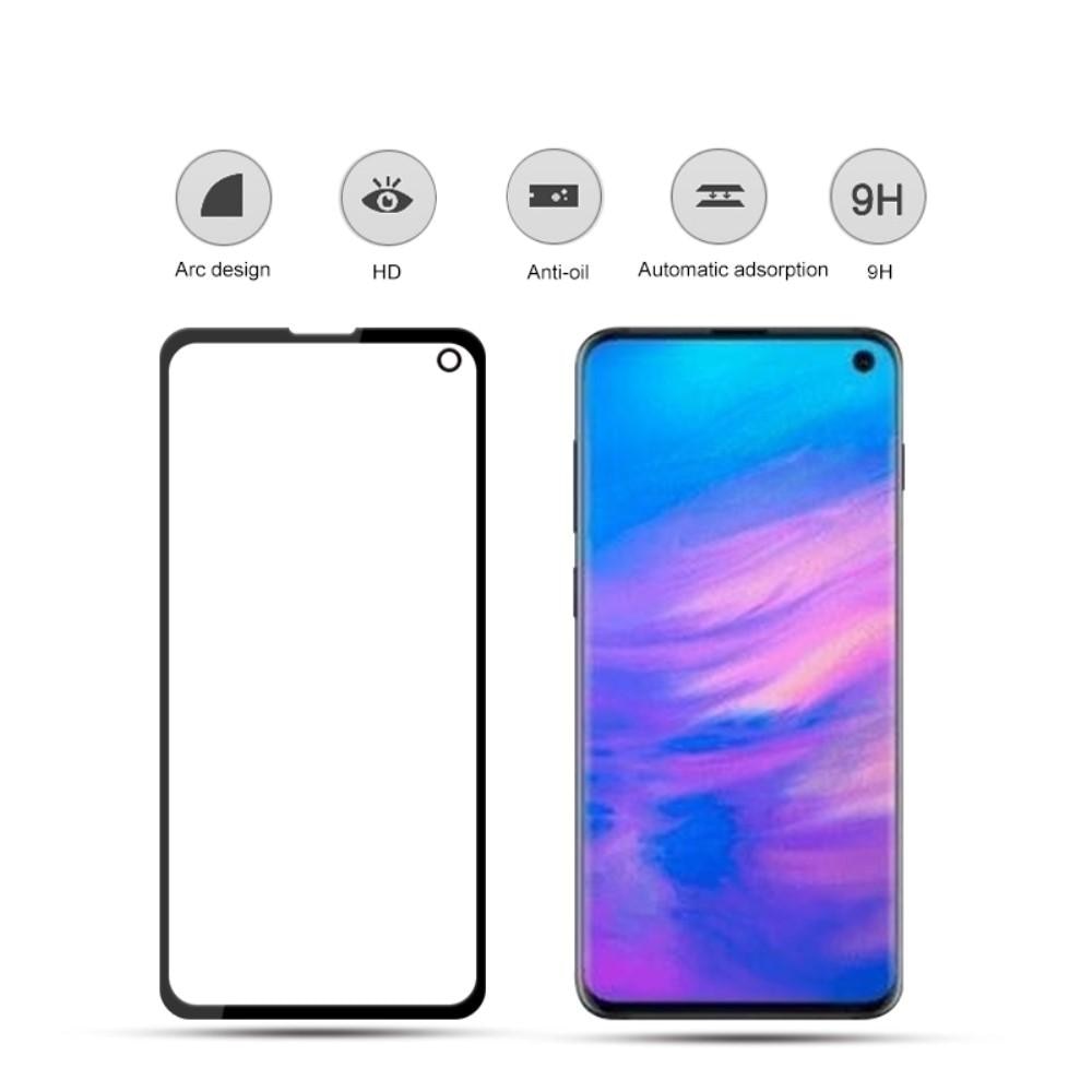 Koko Näytön Panssarilasi Samsung Galaxy S10e Musta