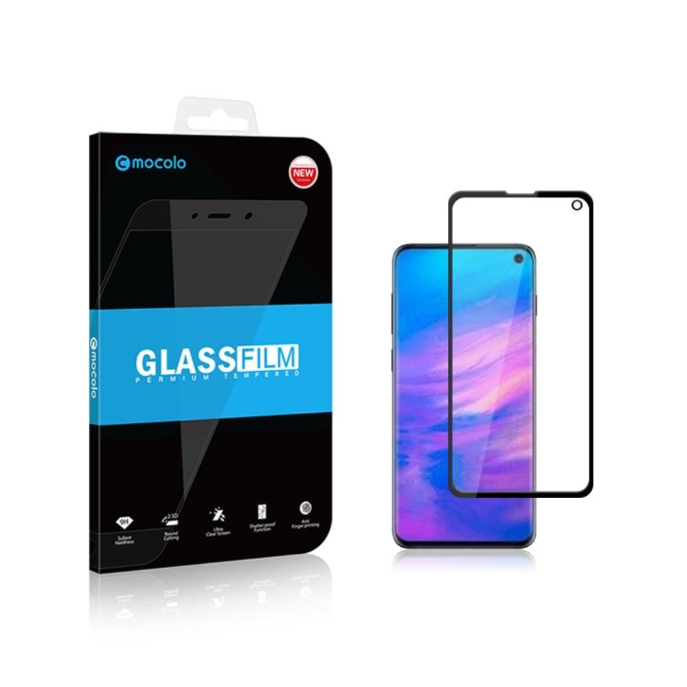 Koko Näytön Panssarilasi Samsung Galaxy S10e Musta