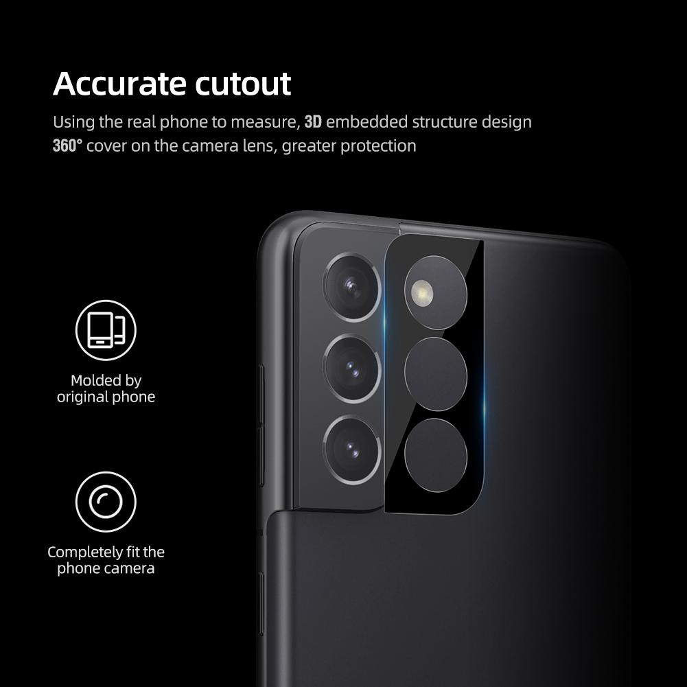 0.22mm InvisiFilm Kamerasuoja (2-pack) Samsung Galaxy S21 Musta