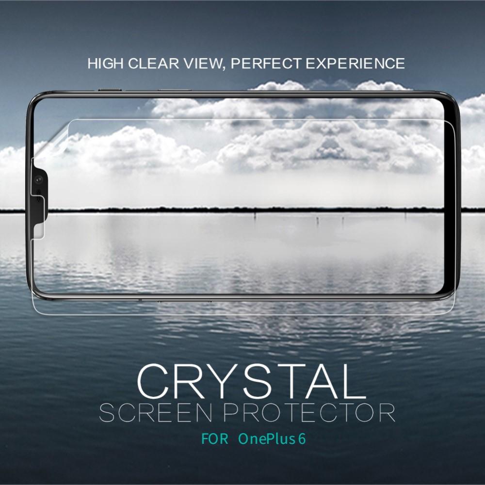 Crystal Clear näytönsuoja OnePlus 6 Läpinäkyvä