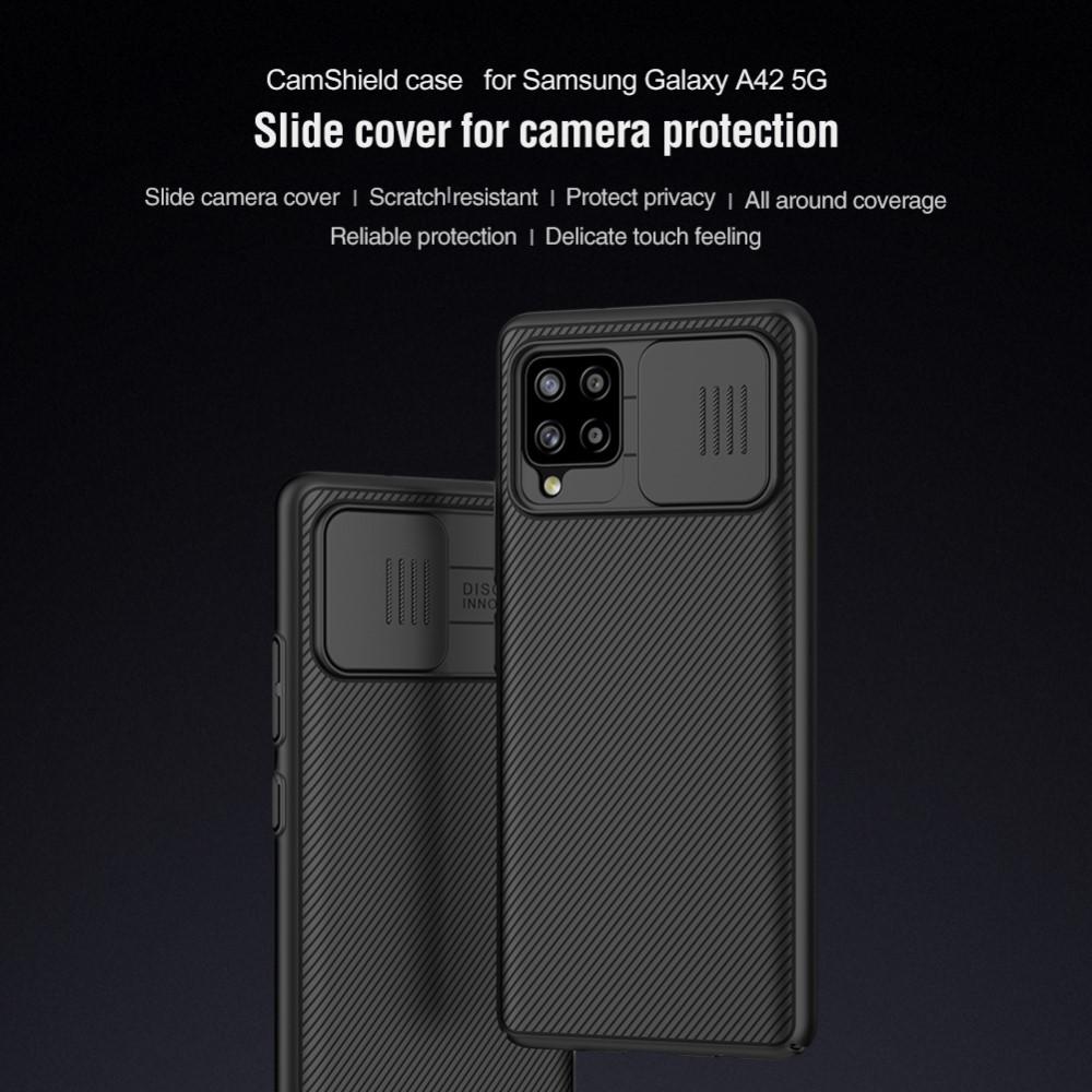 CamShield Kuori Samsung Galaxy A42 5G musta