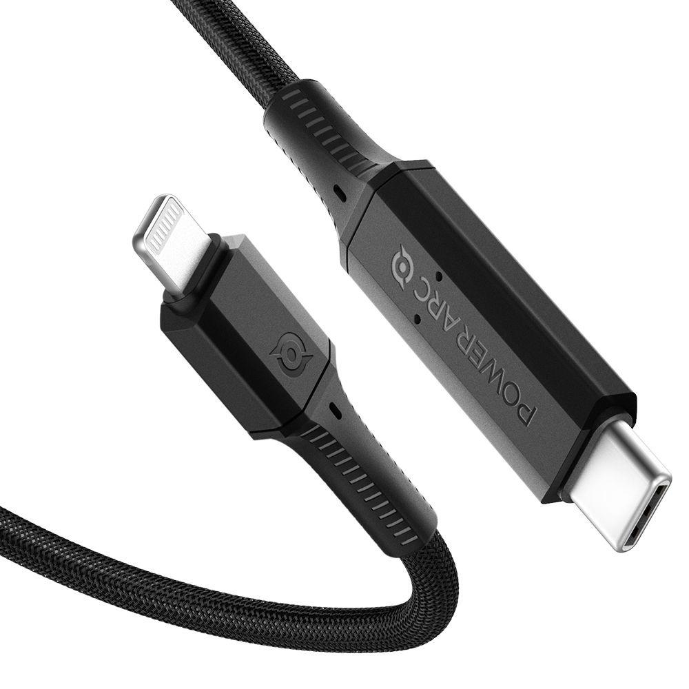 ArcWire USB-C to Lightning Cable (PB1901) Lightning Musta