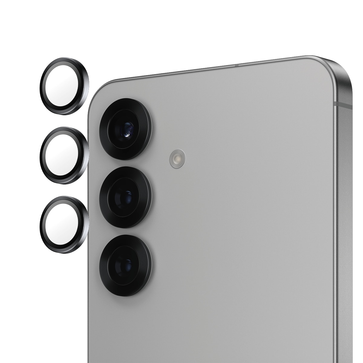 Samsung Galaxy S25 Edge Hoops Camera Lens Protector Musta