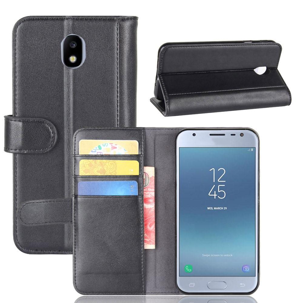 Aito Nahkakotelo Samsung Galaxy J3 2017 Musta