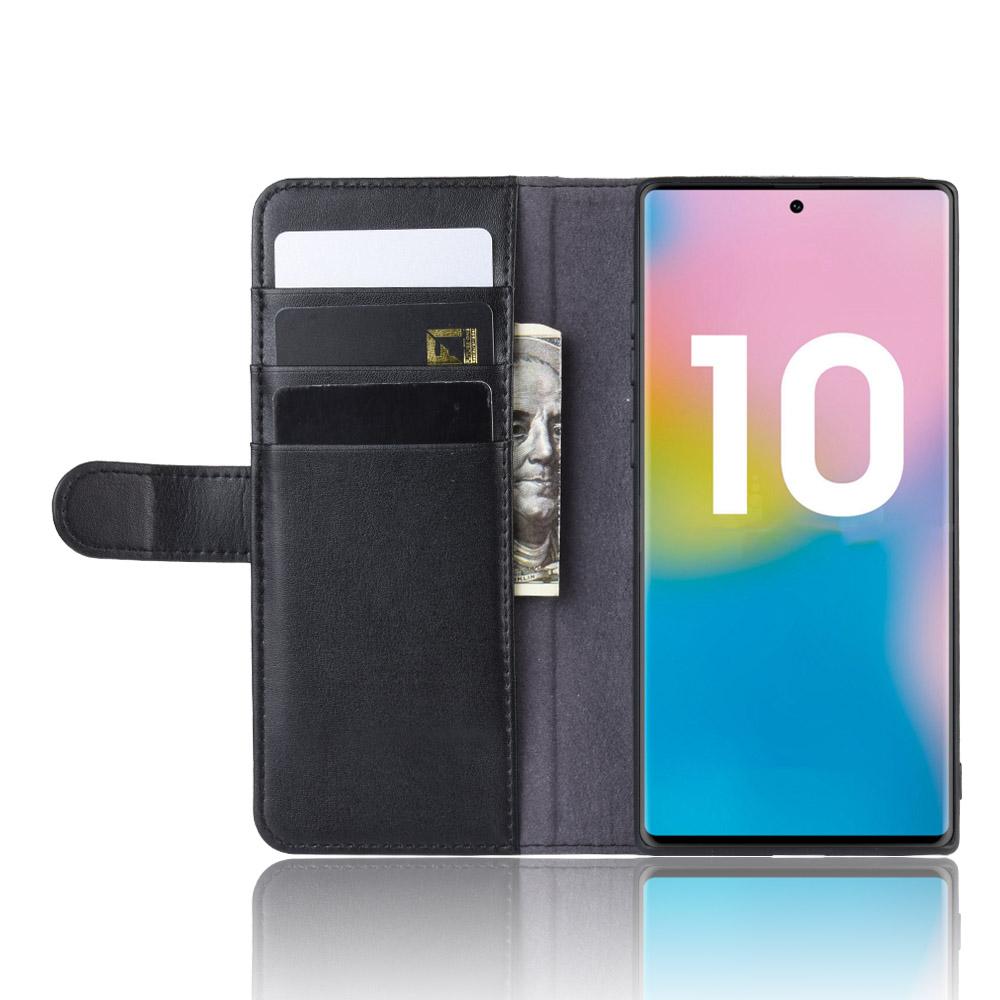 Aito Nahkakotelo Galaxy Note 10 Plus musta
