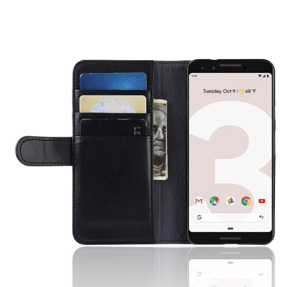 Aito Nahkakotelo Google Pixel 3a musta