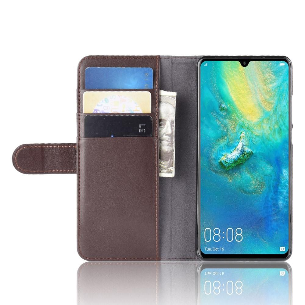 Aito Nahkakotelo Huawei P30 Pro ruskea