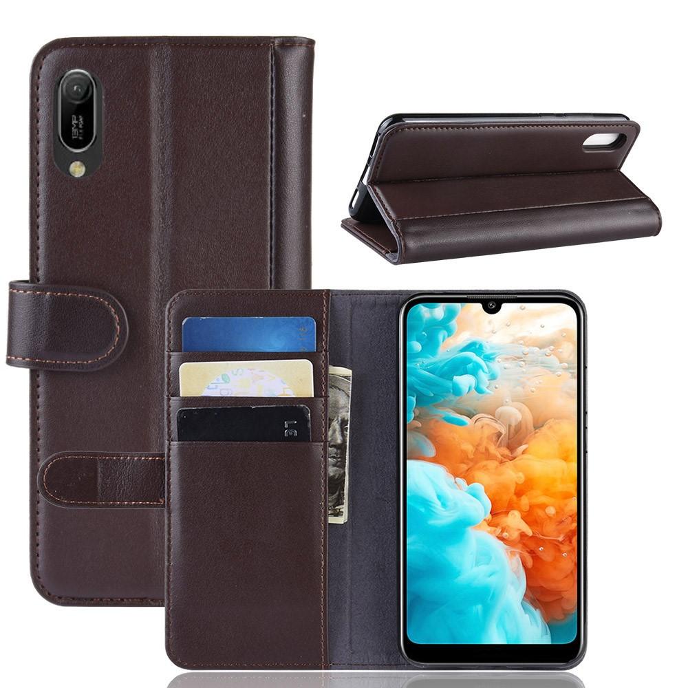 Aito Nahkakotelo Huawei Y6 2019 Ruskea