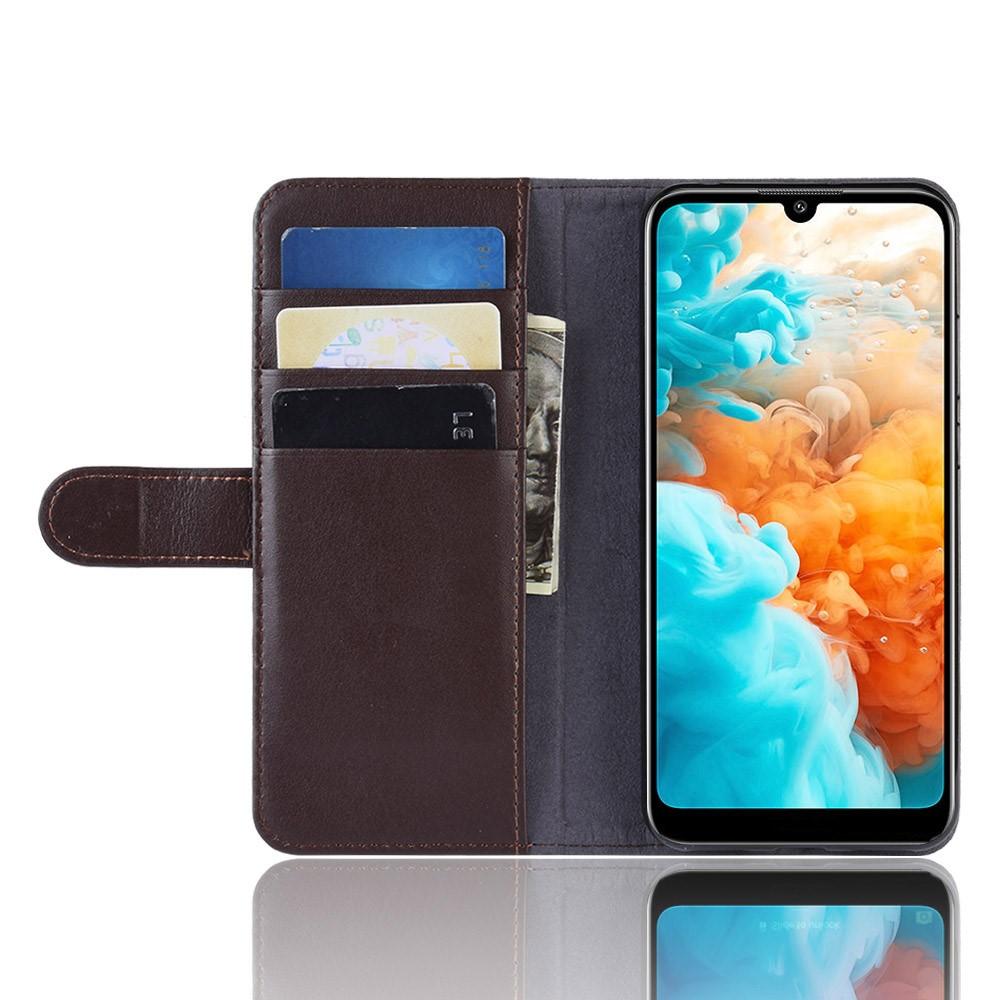 Aito Nahkakotelo Huawei Y6 2019 Ruskea