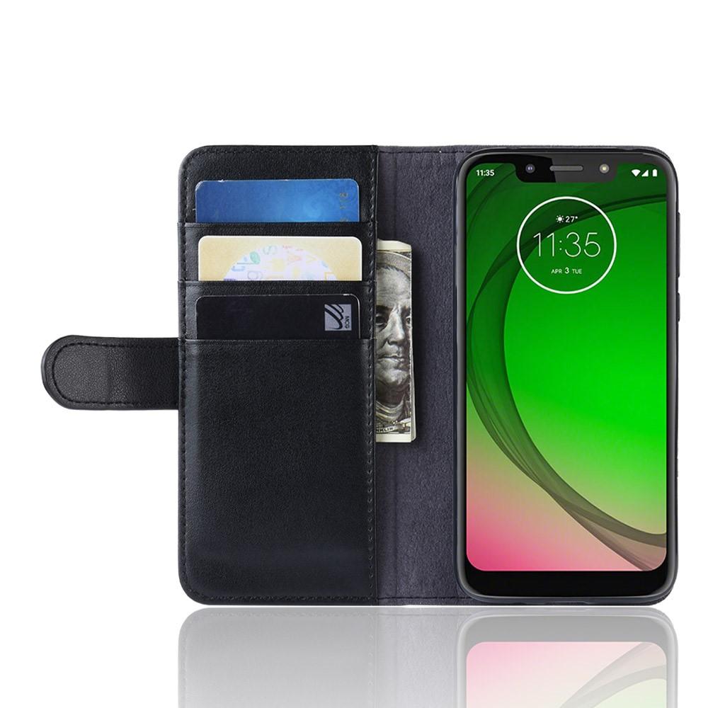 Aito Nahkakotelo Motorola Moto G7 Play musta