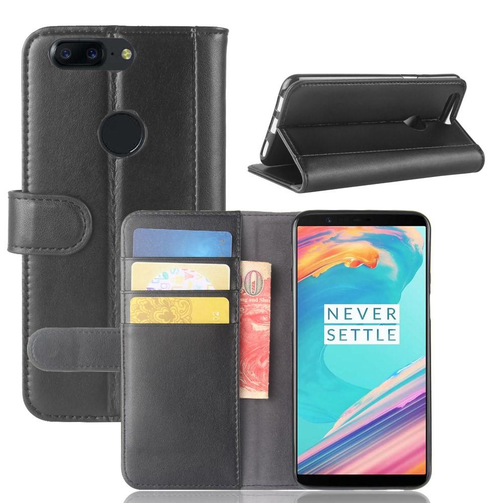 Aito Nahkakotelo  OnePlus 5T Musta