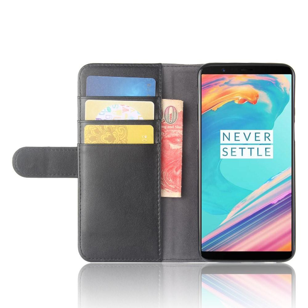 Aito Nahkakotelo  OnePlus 5T Musta