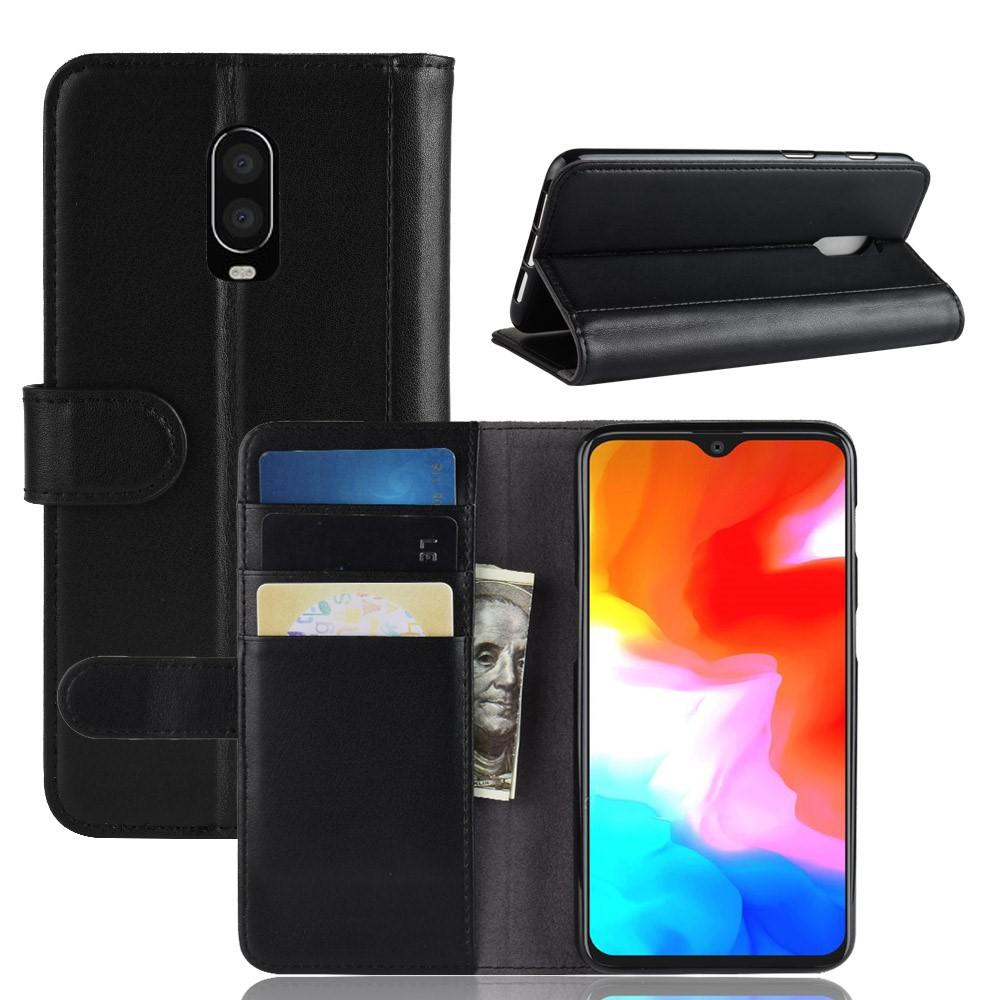 Aito Nahkakotelo  OnePlus 6T Musta