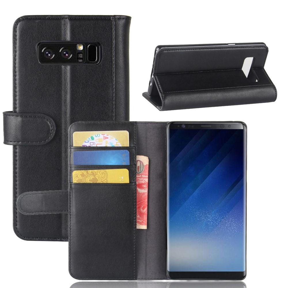 Aito Nahkakotelo Samsung Galaxy Note 8 Musta