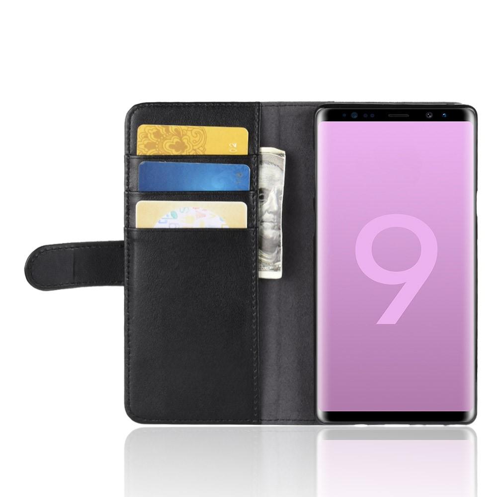 Aito Nahkakotelo Samsung Galaxy Note 9 Musta
