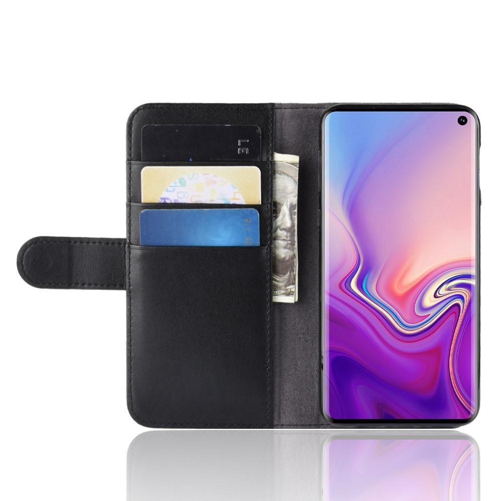 Aito Nahkakotelo Samsung Galaxy S10e musta