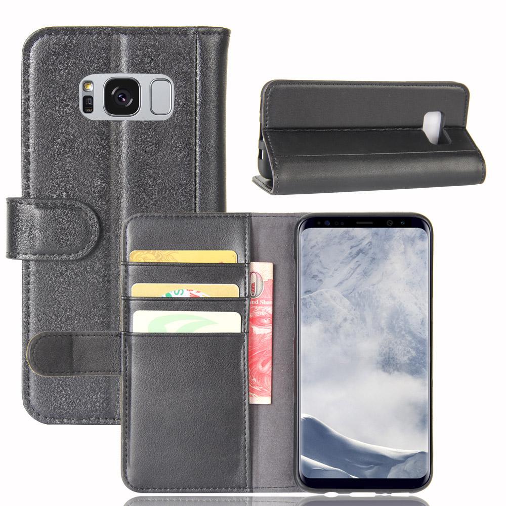 Aito Nahkakotelo Samsung Galaxy S8 Plus Musta