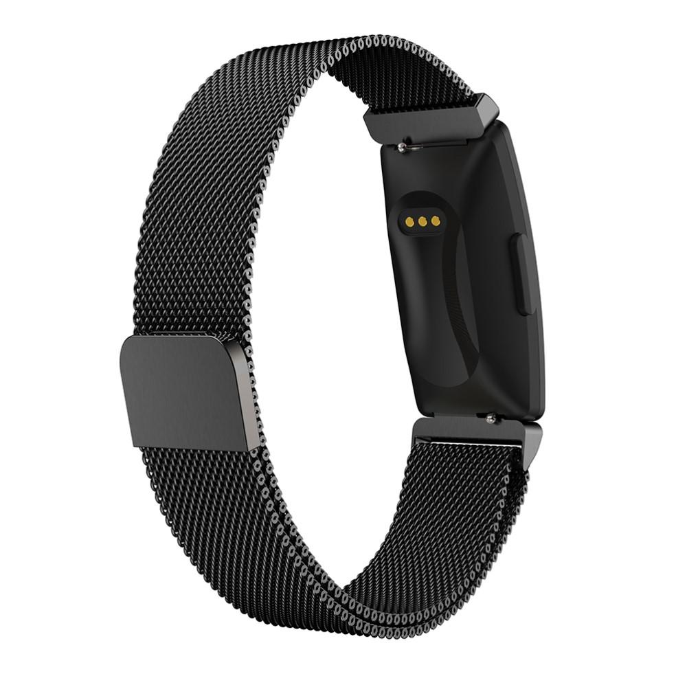 Ranneke Milanese Fitbit Inspire/Inspire HR/Inspire 2 musta