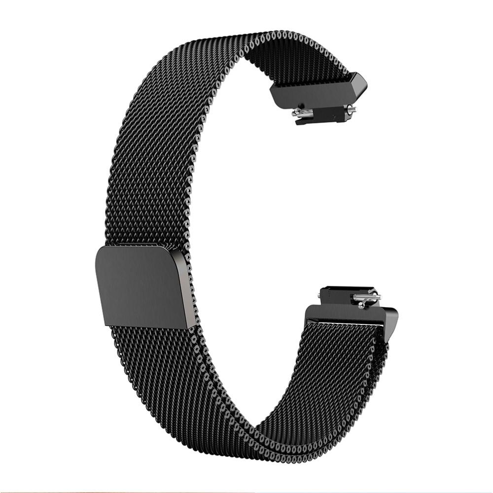 Ranneke Milanese Fitbit Inspire/Inspire HR/Inspire 2 musta