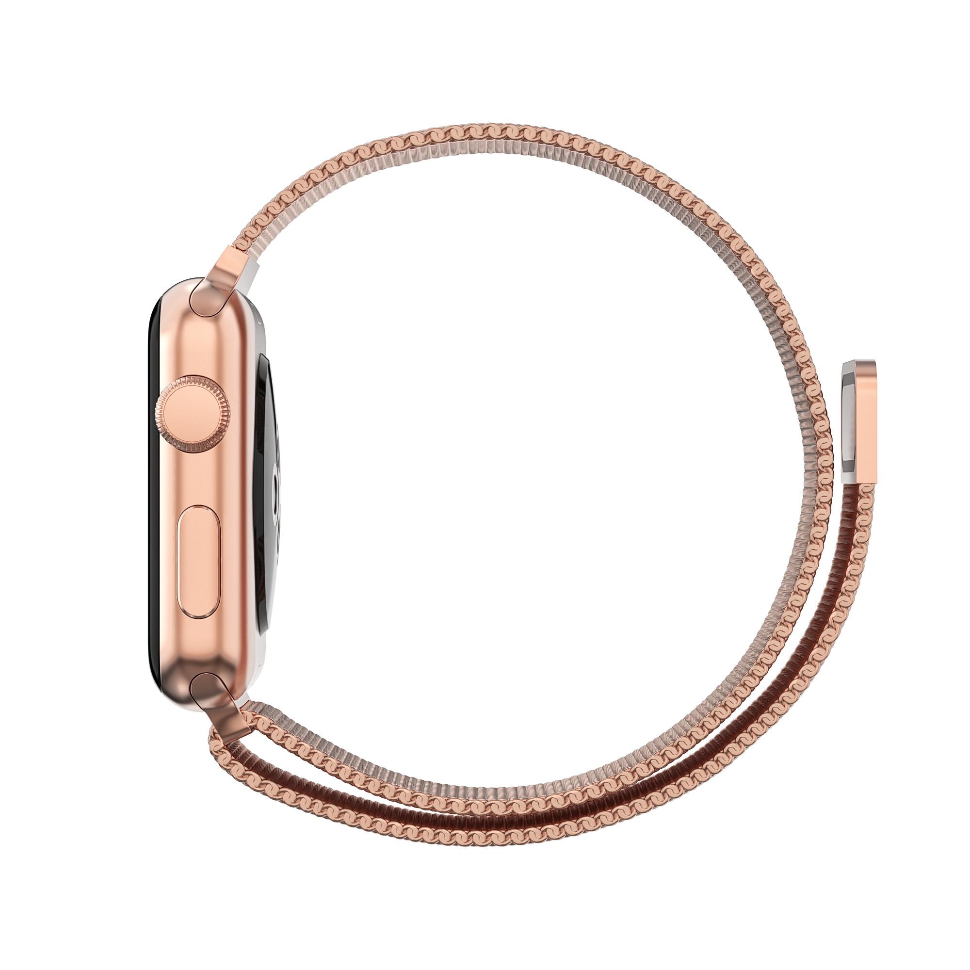 Ranneke Milanese Loop Apple Watch 42mm ruusukulta