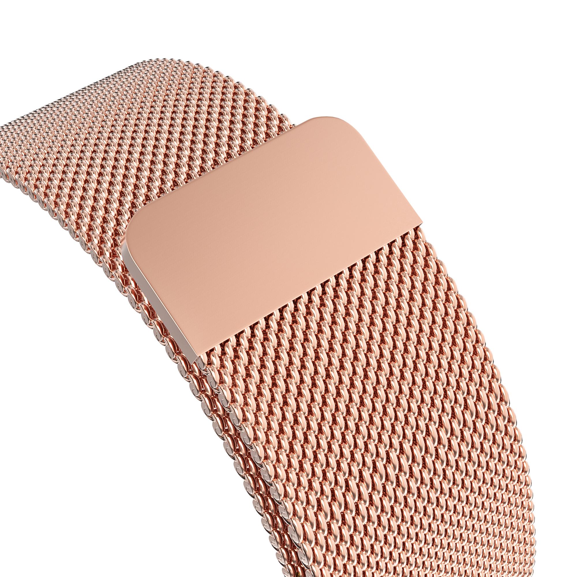 Ranneke Milanese Loop Apple Watch 45mm Series 7 ruusukulta