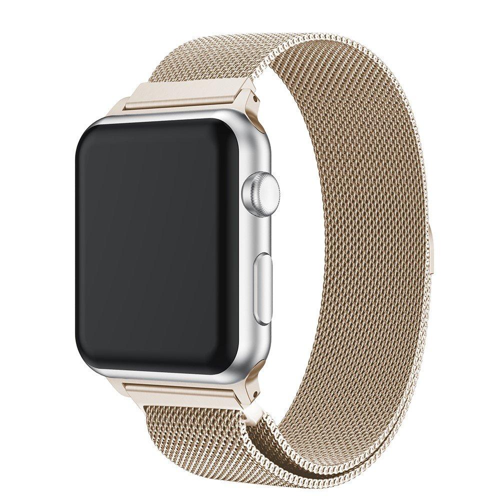 Ranneke Milanese Loop Apple Watch 45mm Series 8 samppanja kulta