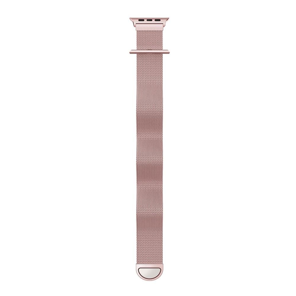 Ranneke Milanese Loop Apple Watch 42/44/45 mm vaaleanpunainen kulta