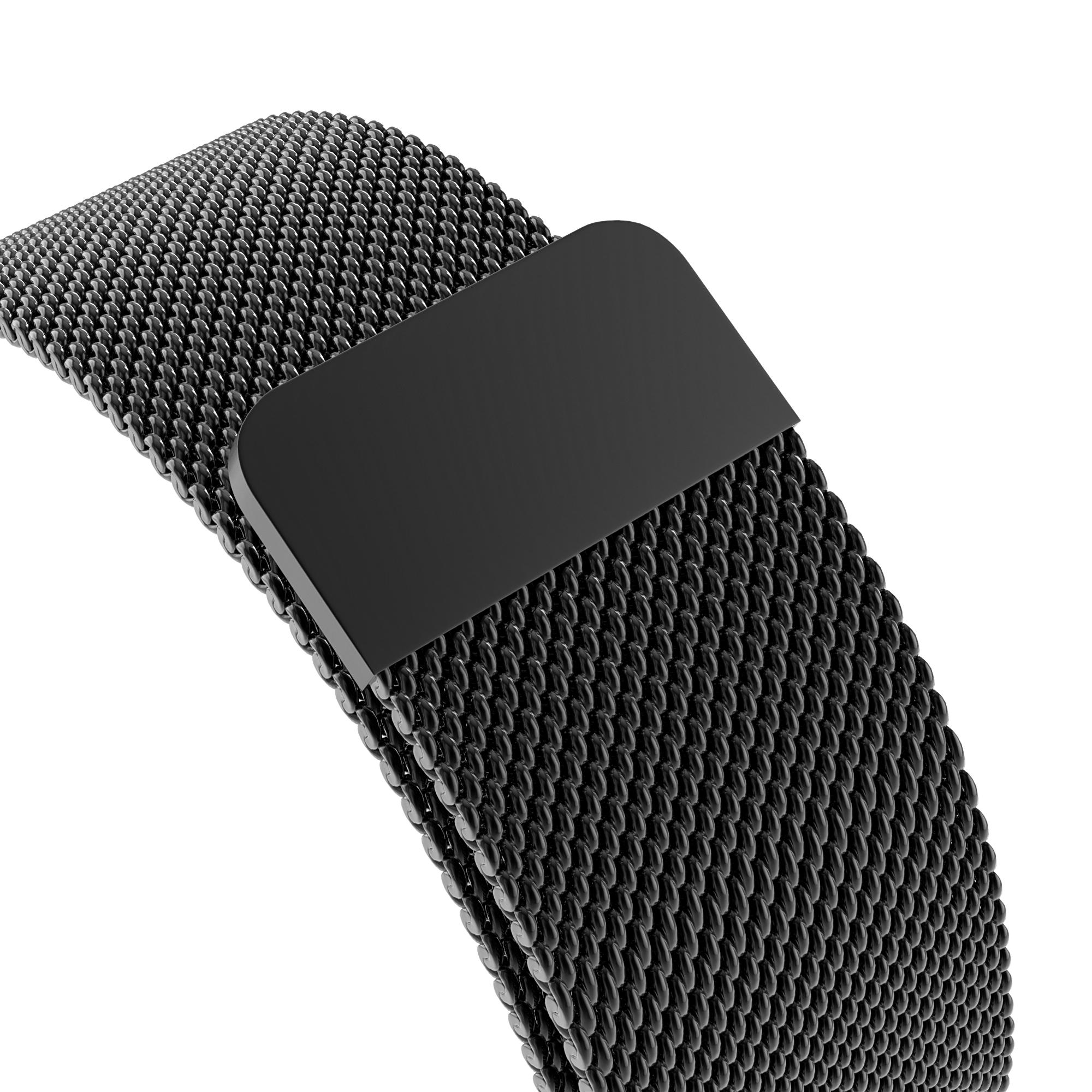 Ranneke Milanese Loop Apple Watch 42/44/45 mm musta