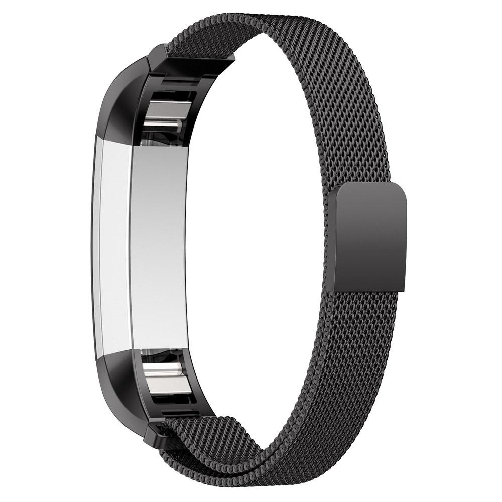 Ranneke Milanese Loop Fitbit Alta/Alta HR musta