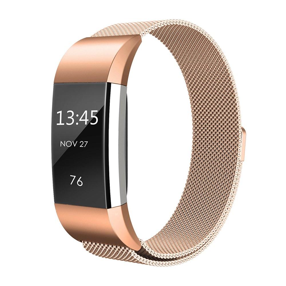 Ranneke Milanese Loop Fitbit Charge 2 ruusukulta