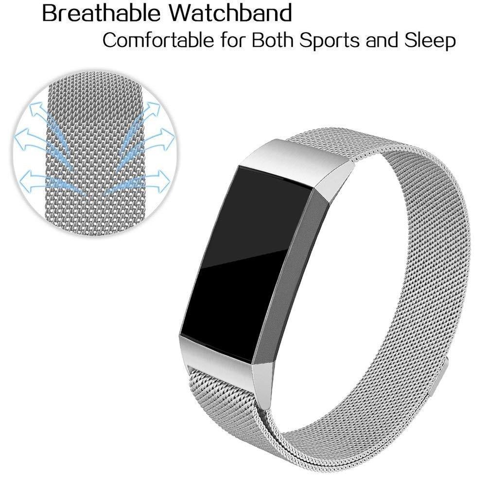 Ranneke Milanese Loop Fitbit Charge 3/4 hopea