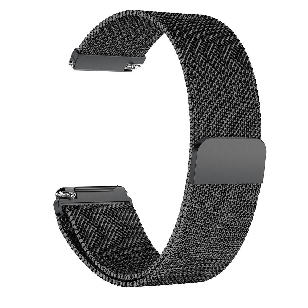 Ranneke Milanese Fitbit Versa/Versa 2 Musta