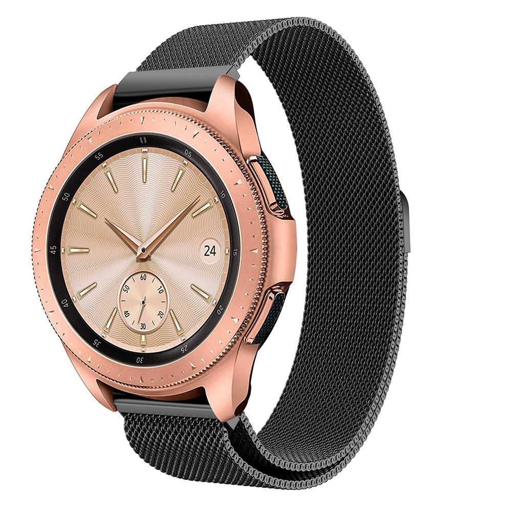 Ranneke Milanese Samsung Galaxy Watch 42mm musta