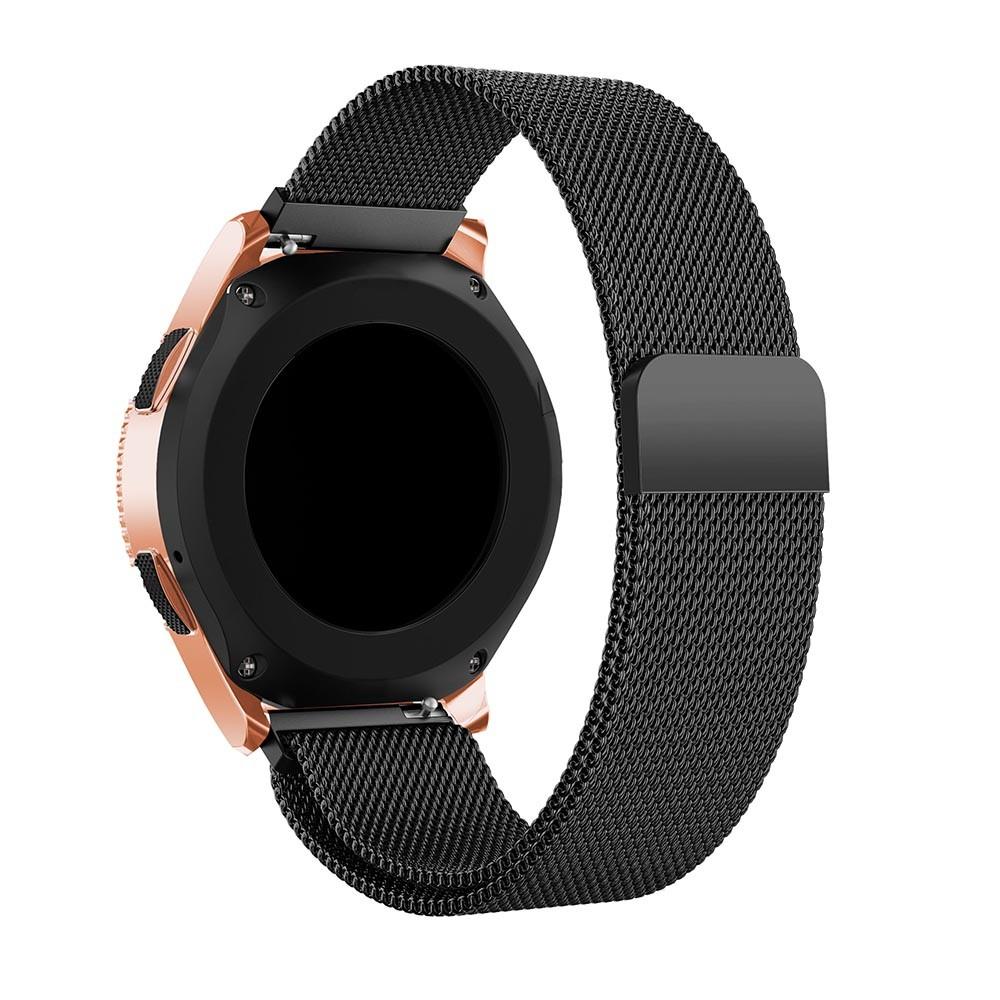 Ranneke Milanese Samsung Galaxy Watch 42mm musta