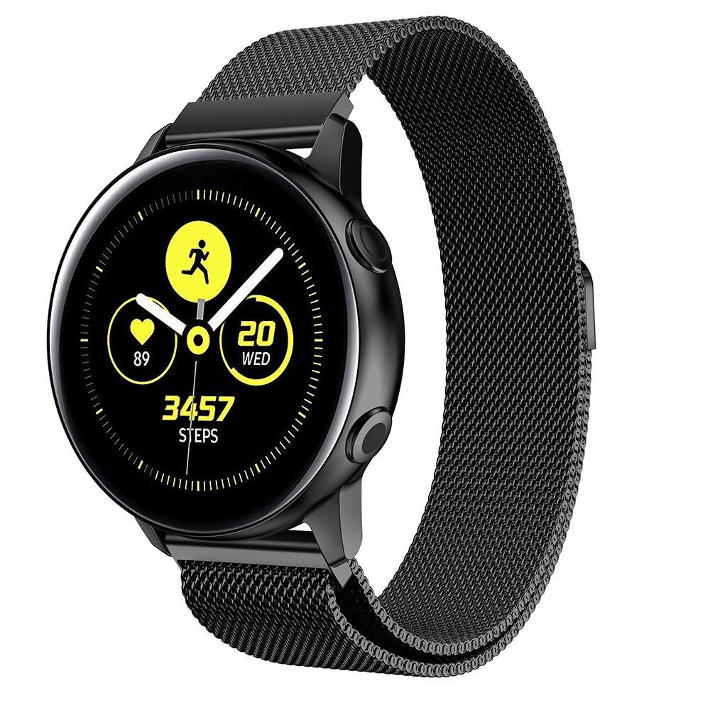 Ranneke Milanese Samsung Galaxy Watch Active musta