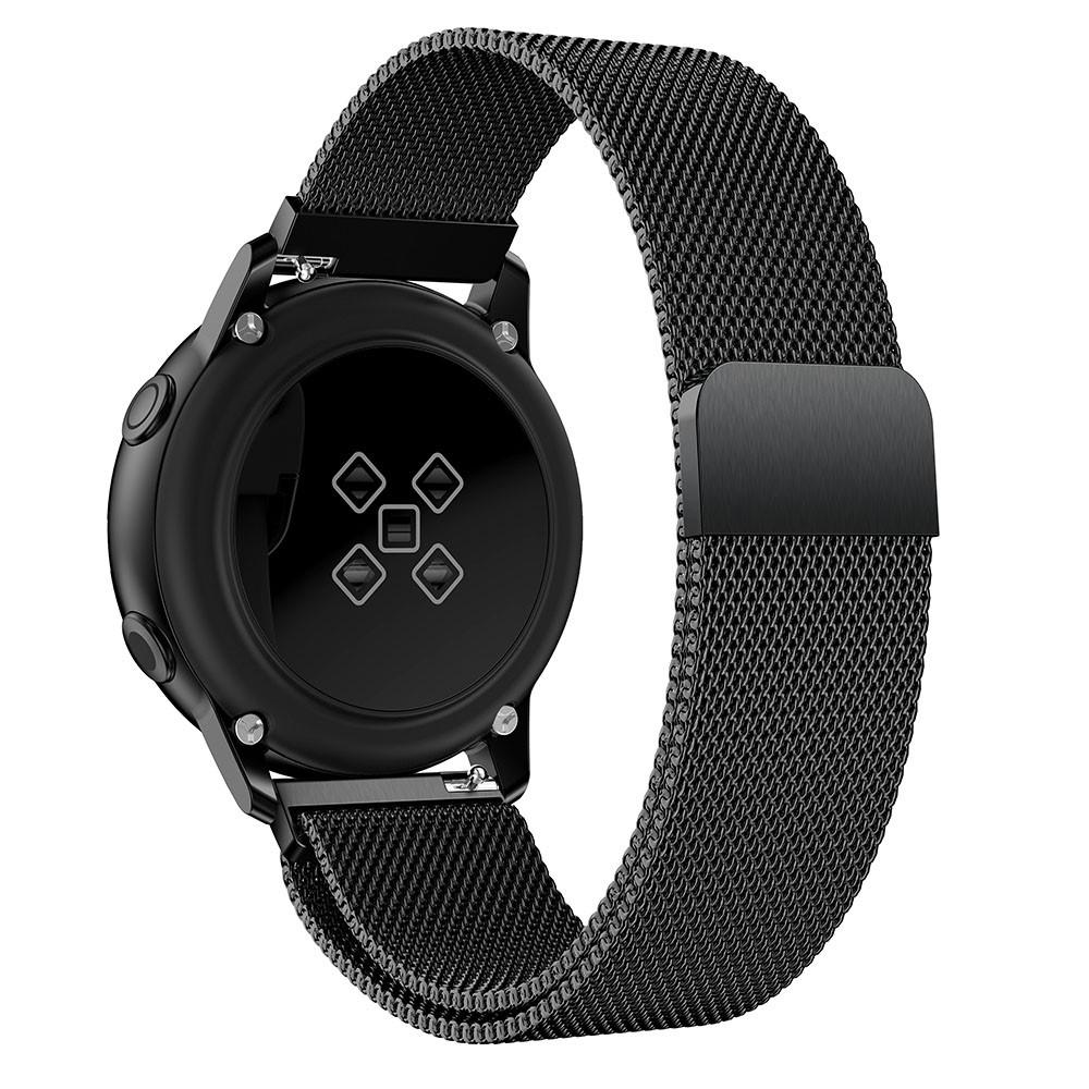 Ranneke Milanese Samsung Galaxy Watch Active musta