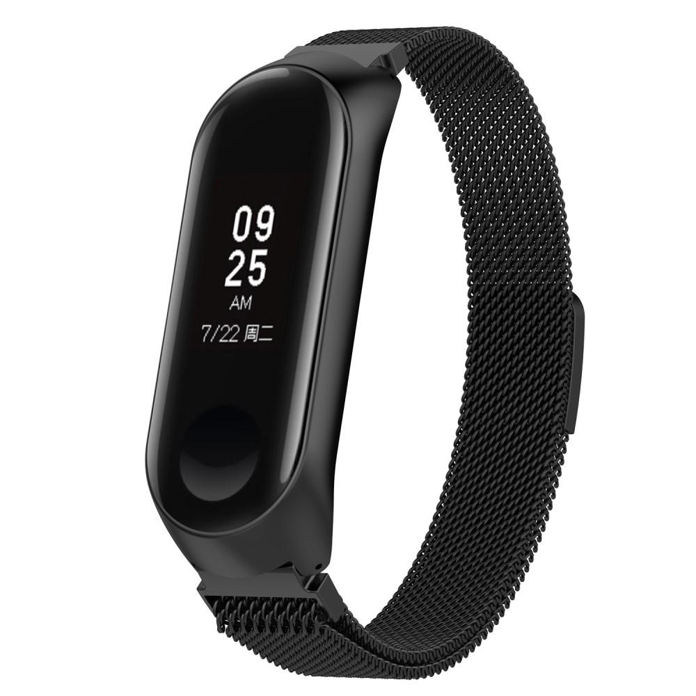 Ranneke Milanese Xiaomi Mi Band 3/4 musta