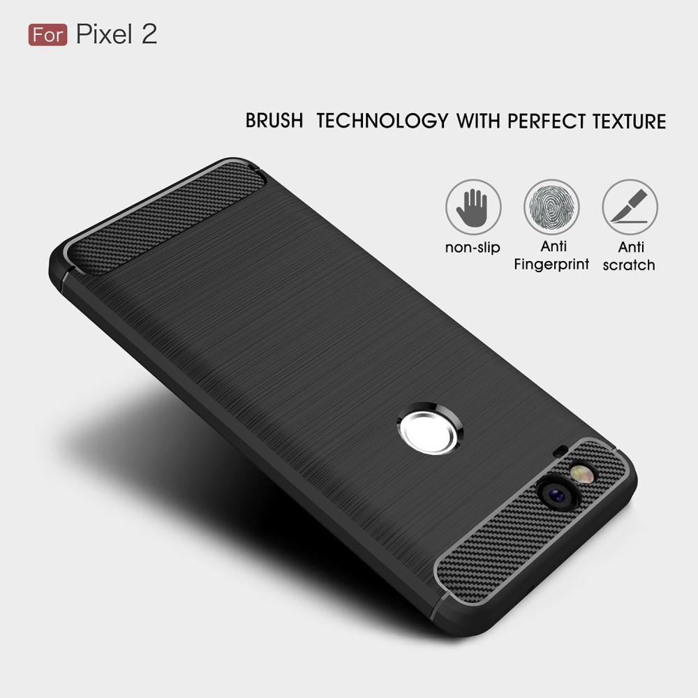 Google Pixel 2 Kuori TPU Brushed Musta