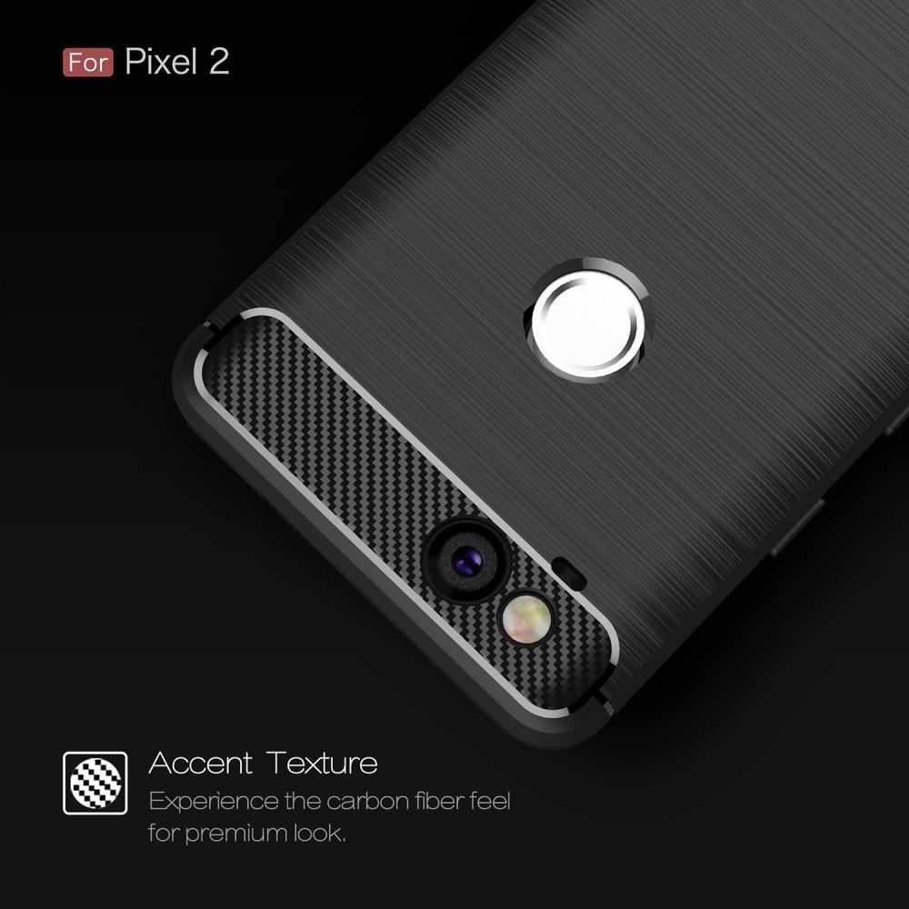 Google Pixel 2 Kuori TPU Brushed Musta